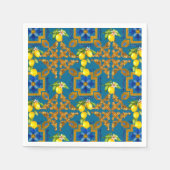 Serviette En Papier Méditerranée, majolica, tuiles (Devant)