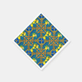 Serviette En Papier Méditerranée, majolica, tuiles (Coin)