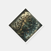Serviette En Papier Medusa Stare de la mort Tête des serpents (Coin)