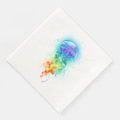 Serviette En Papier Méduse arc-en-ciel (Coin)