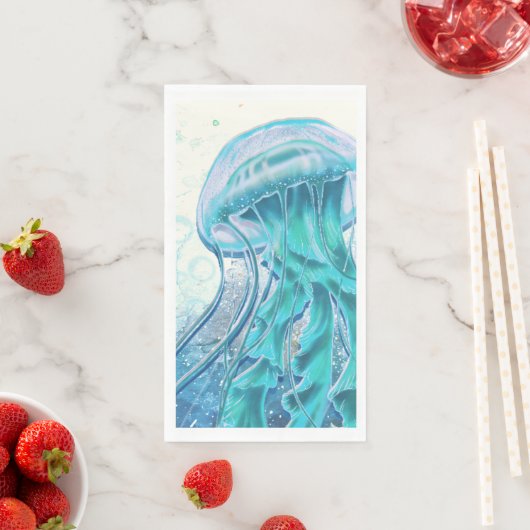 Serviette En Papier Méduse | Captivant Papier Grace Serviette Invité (En situation)