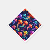 Serviette En Papier Méduse colorée (Coin)