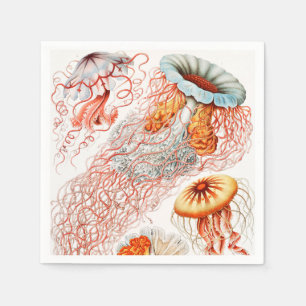 Serviette En Papier Méduse, Discomedusae par Ernst Haeckel