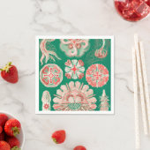 Serviette En Papier Méduse, Discomedusae par Ernst Haeckel (En situation)