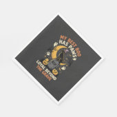 Serviette En Papier Méfait Canin sous la Lune d'Halloween (Coin)