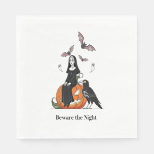 Serviette En Papier Méfiez-vous de la Nuit Éffrayante