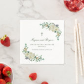 Serviette En Papier Megan Christian Cross Mariage Cocktail (En situation)