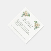 Serviette En Papier Megan Wedding Réception Fun Facts No 3 Cocktail (Coin)