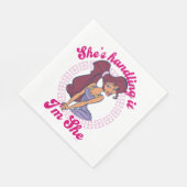 Serviette En Papier Megara - She's Handling It, I'm She Napkins (Coin)