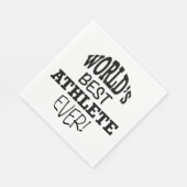 Serviette En Papier Meilleur athlète au monde (Coin)