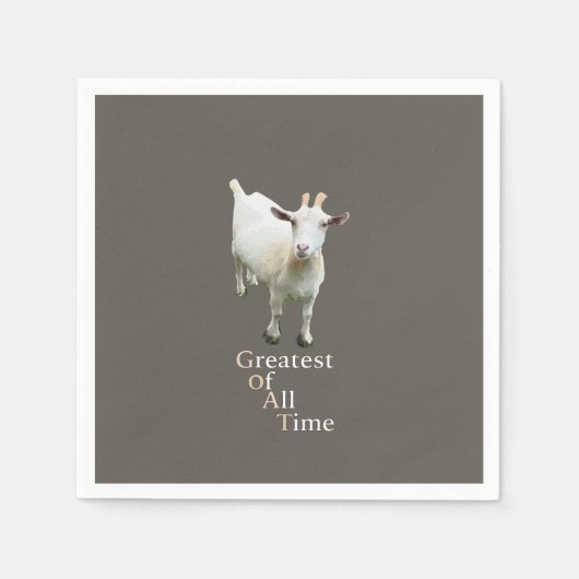 Serviette En Papier Meilleur de tous les temps Chèvre (Devant)