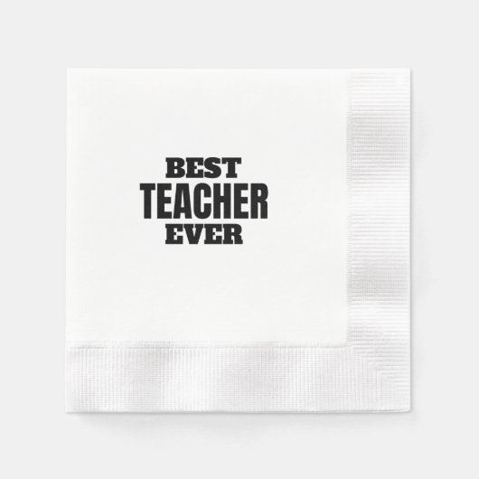 Serviette En Papier meilleur enseignant jamais (Devant)