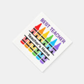 Serviette En Papier Meilleur enseignant Napkin, Cadeau scolaire person (Coin)