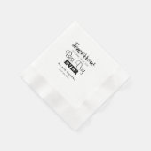 Serviette En Papier Meilleur Jour De Répétition Dîner Mariage Napkins (Coin)