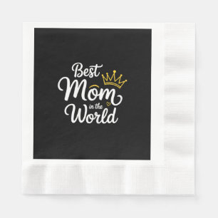 Serviette En Papier Meilleur Maman Du Monde T-Shirt Femmes Meilleure M