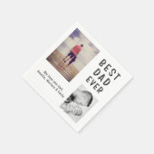 Serviette En Papier Meilleur mauvais père de jour 2 Collage photo (Coin)