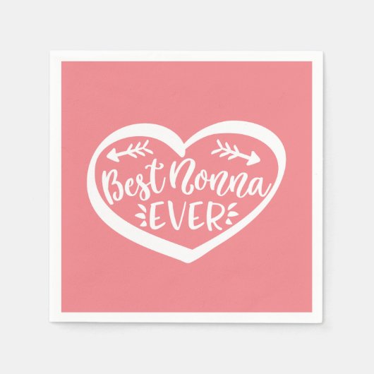 Serviette En Papier Meilleur Nonna jamais (Devant)