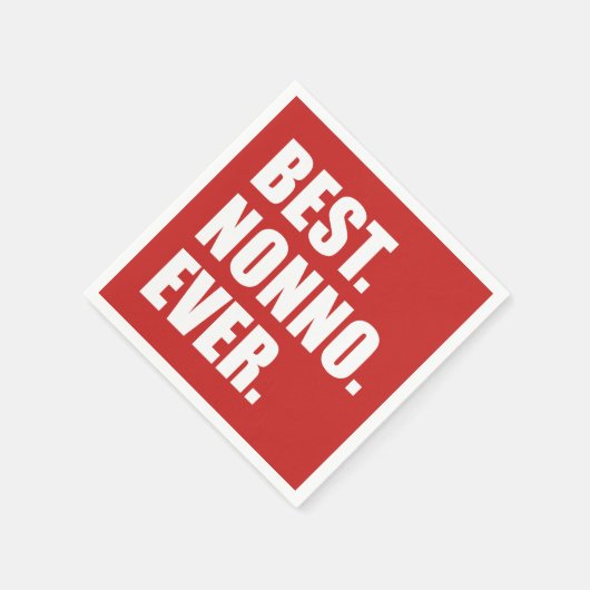 Serviette En Papier Meilleur Nonno jamais grand-père italien fête (Coin)