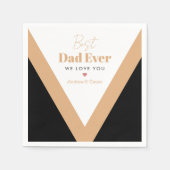 Serviette En Papier Meilleur papa (Devant)