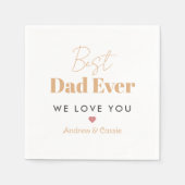 Serviette En Papier Meilleur papa (Devant)