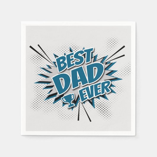 Serviette En Papier Meilleur papa jamais (Devant)