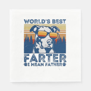 Serviette En Papier meilleur papa jamais t-shirt mondes meilleur plus