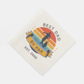 Serviette En Papier Meilleur papa Par Par Par Fête des pères de golf R (Coin)