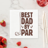 Serviette En Papier Meilleur papa par Parc Golf Papa (En situation)