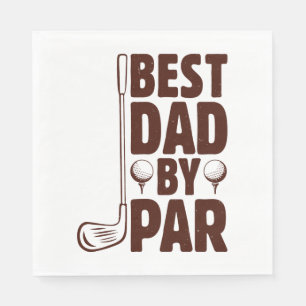 Serviette En Papier Meilleur papa par Parc Golf Papa