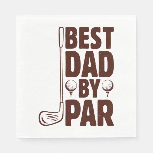 Serviette En Papier Meilleur papa par Parc Golf Papa (Devant)