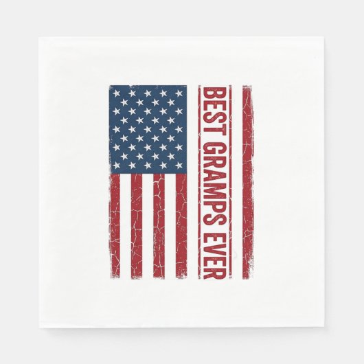 Serviette En Papier Meilleur Papi de tous les temps Conception de vect (Devant)