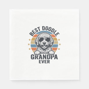 Serviette En Papier Meilleur Papy Doodle de tous les temps Design de c