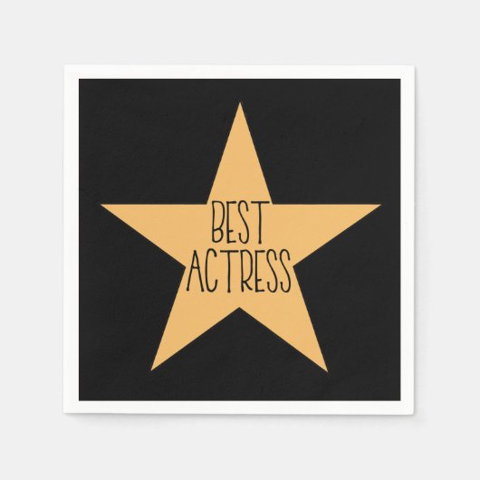 Serviette En Papier Meilleure actrice (Devant)