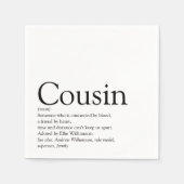 Serviette En Papier Meilleure définition de cousine de tous les temps (Devant)