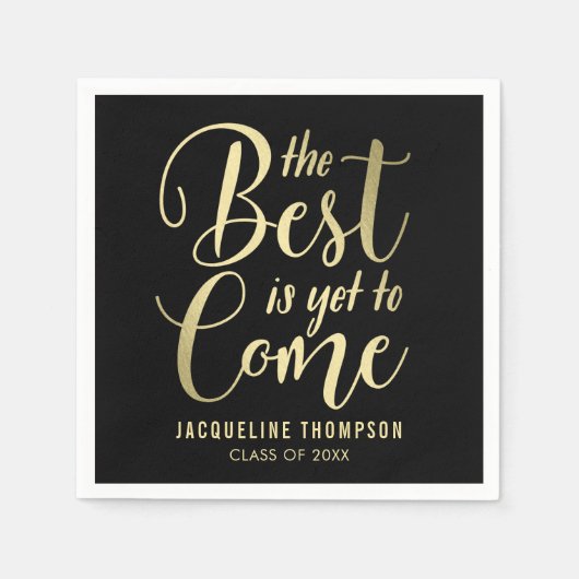 Serviette En Papier Meilleure fête de fin d'études Napkins (Devant)