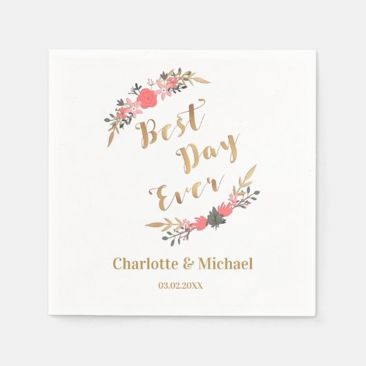 Serviette En Papier Meilleure journée ! (Devant)