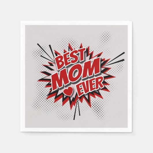 Serviette En Papier Meilleure maman jamais (Devant)
