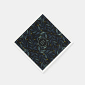 Serviette En Papier Meilleure maman jamais élégantes branches florales (Coin)