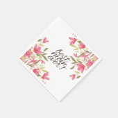 Serviette En Papier Meilleure Maman Jour des Mères | Serviette de tabl (Coin)