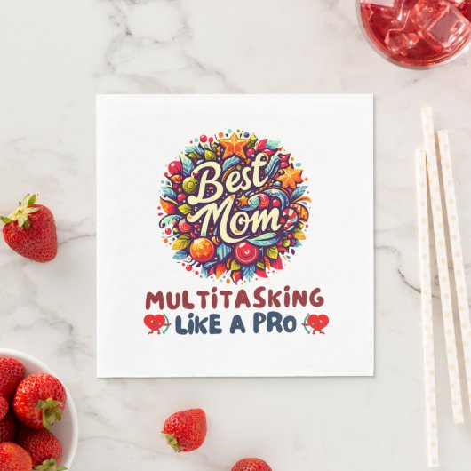 Serviette En Papier Meilleure maman qui soit (En situation)