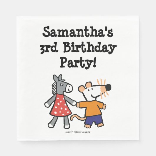 Serviette En Papier Meilleurs amis Maisy and Dotty Hold Hands (Devant)