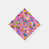 Serviette En Papier 😍 mélangé rose (Coin)