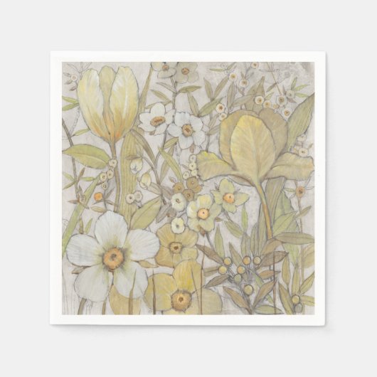 Serviette En Papier Mélanger floral (Devant)