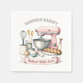 Serviette En Papier Mélangeur de cuisson rose (Devant)