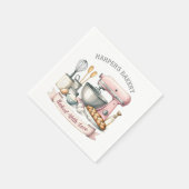 Serviette En Papier Mélangeur de cuisson rose (Coin)