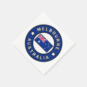 Serviette En Papier Melbourne Australie (Coin)