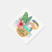 Serviette En Papier Mele Kalikimaka Ananas de mer Tropical (Coin)