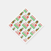Serviette En Papier Mele Kalikimaka Hawaiian Pineappy Joyeux Noël (Coin)