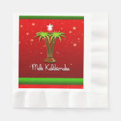 Serviette En Papier Mele Kalikimaka Palm Tree pour Noël (Devant)