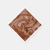 Serviette En Papier Melted chocolate texture (Coin)